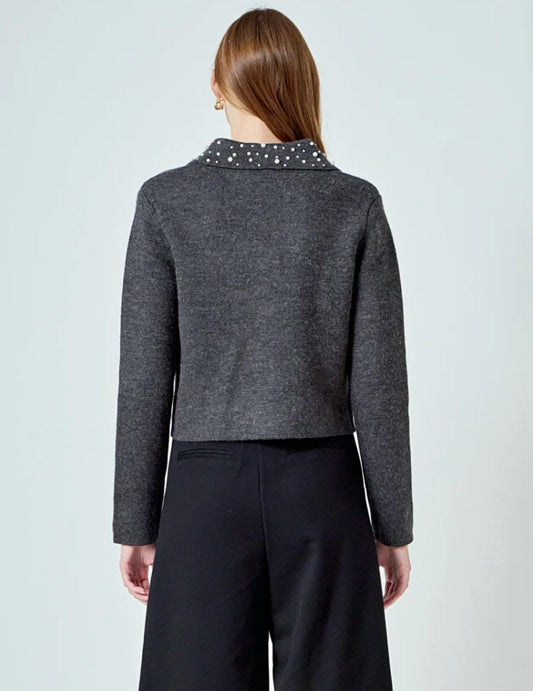 Endless Rose - Pearl Embellished Cardigan