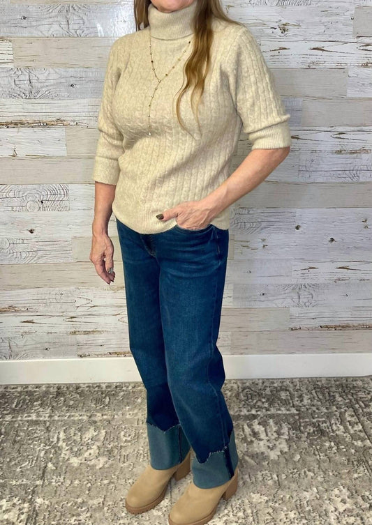 Democracy - Cuffed Elbow Sleeve Sweater