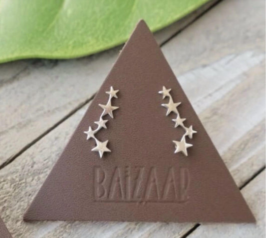 Baizaar - Women's Tiny Stars Ear Climber Earring