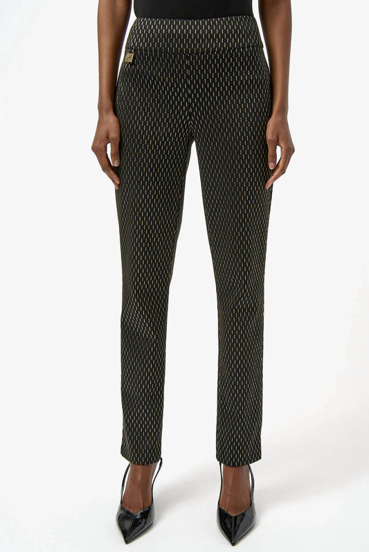 Joseph Ribkoff - Dot Print Pull On Slim Fit Pants