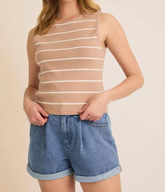 Gilli - Sleeveless Striped Top