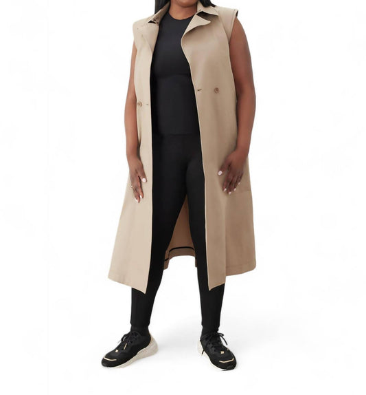 Gstq - SLEEVELESS TRENCH COAT