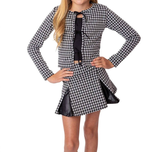 Flowers By Zoe - Houndstooth Skirt