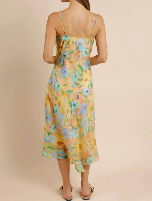 Sage The Label - Daisy Chain Asymmetric Hem Slip Dress