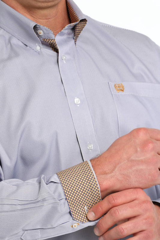 Cinch - Men's Twill Stripe Button Down Shirt