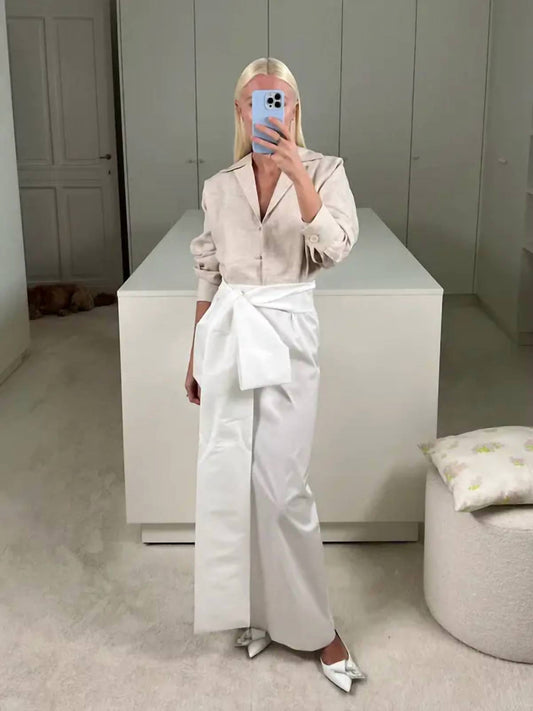 Bernadette - Claire V-neckline Maxi Dress