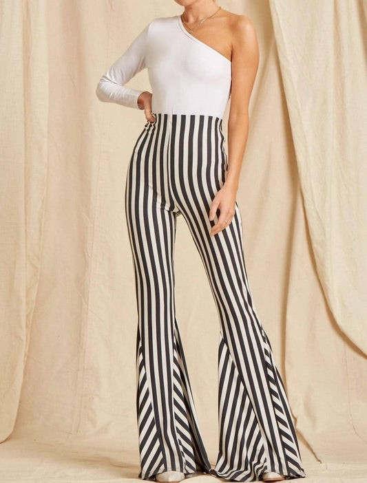Andree By Unit - Paige Striped Bell Bottoms Pant