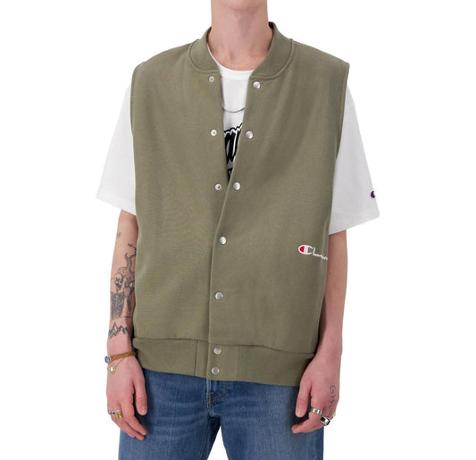 Champion - Men's Reverse Weave Vest Script Logo