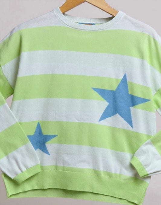 Wispr - Women's Stripe Star Sweater