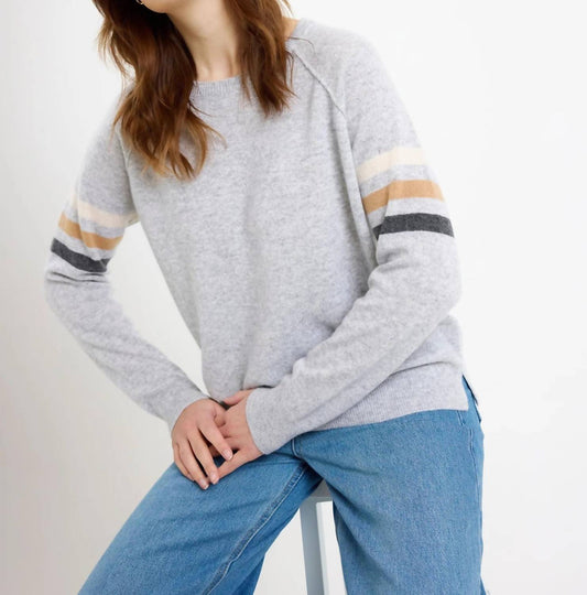 Brodie Cashmere - Annie Stripe Crewneck Top