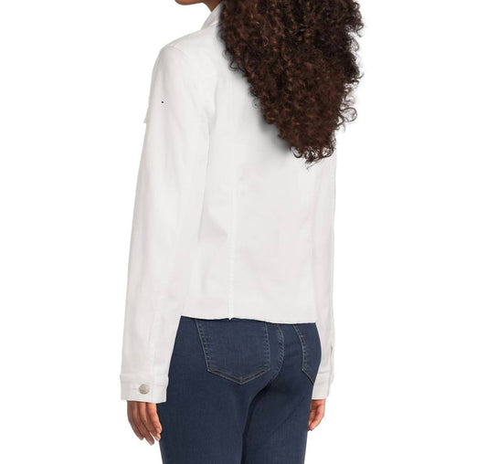 Nydj - Frayed Hem Denim Jacket