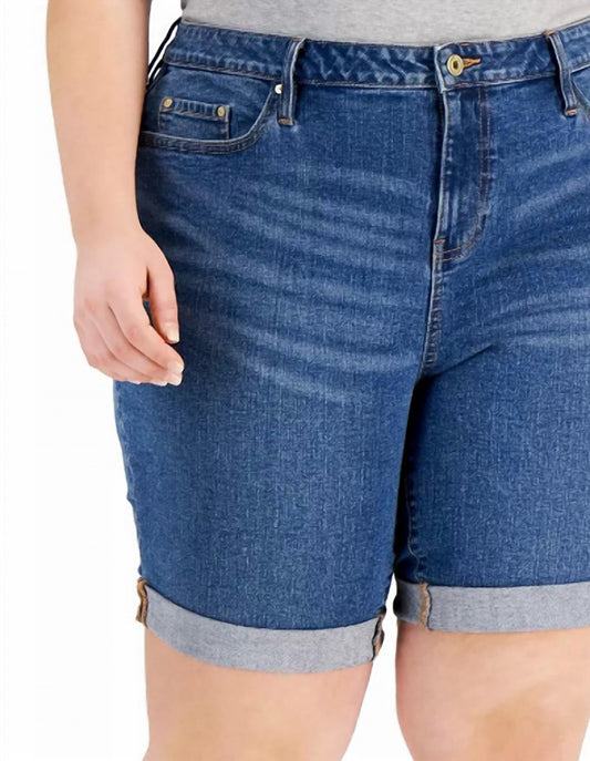 Tommy Hilfiger - Cuffed Denim Cape Short - Plus