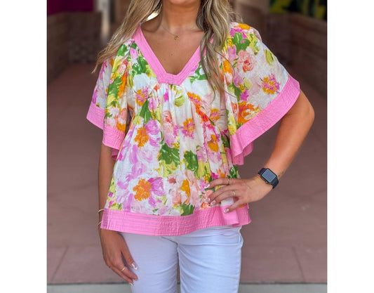 Fate - Sunny Floral Babydoll Top