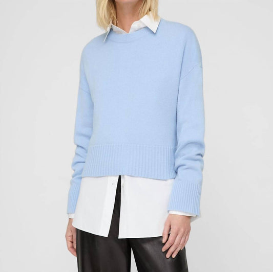 Lafayette 148 - Cashmere Crewneck Cropped Sweater