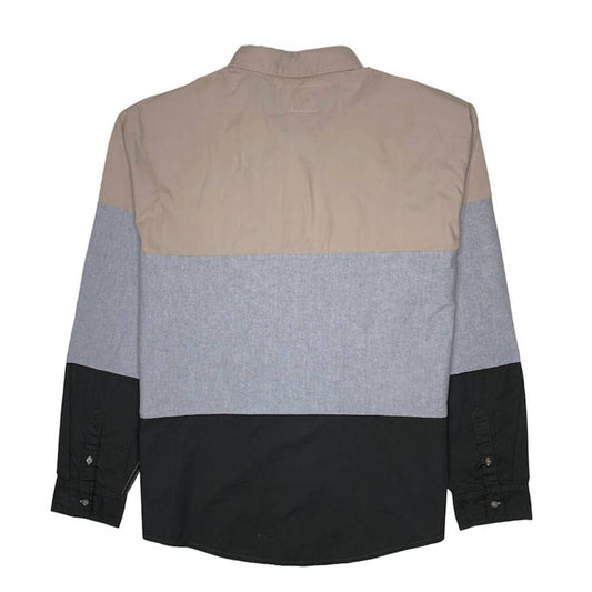 R.Sole - MEN'S TRI COLOR BLOCK LS BUTTON-UP SHIRT
