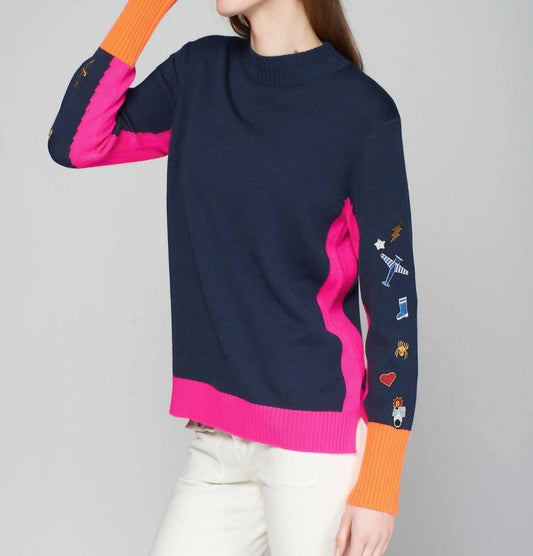 Vilagallo - Perkins Turtleneck Embroidered Sweater