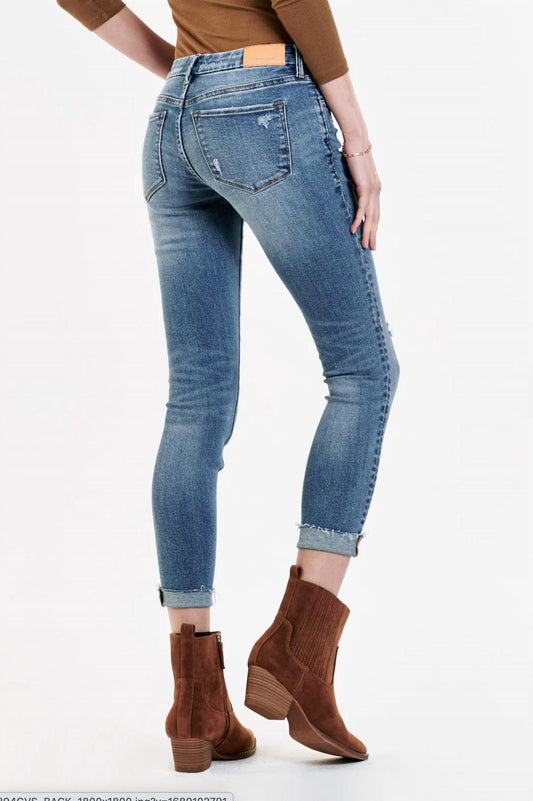 Dear John Denim - Joyrich Midrise Cuffed Low Rise Skinny Jean