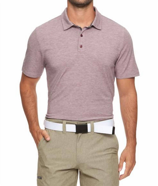 Flags & Anthem - Brookline Striped Performance Polo Shirt