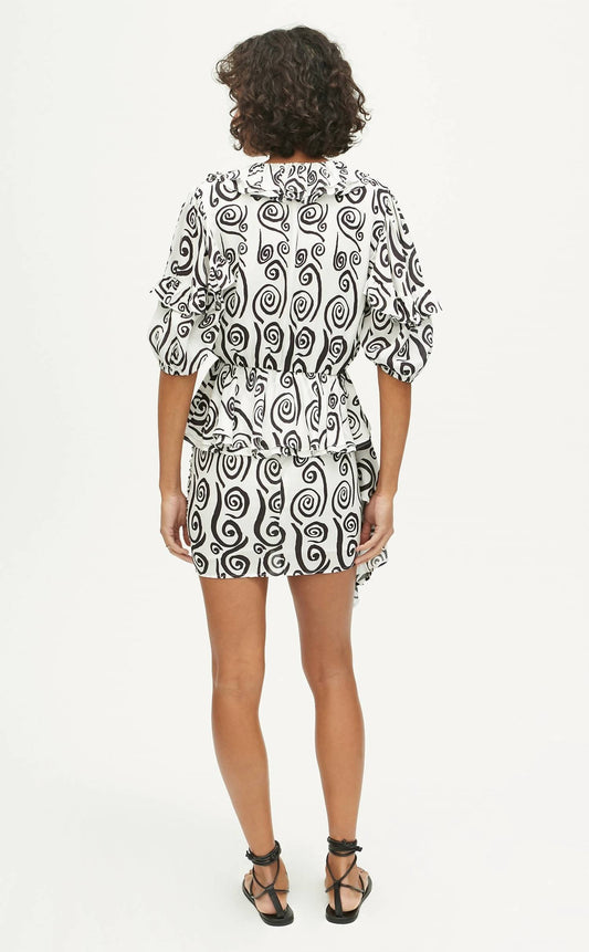 Rhode - Venus Double Ruffled V-neck Top