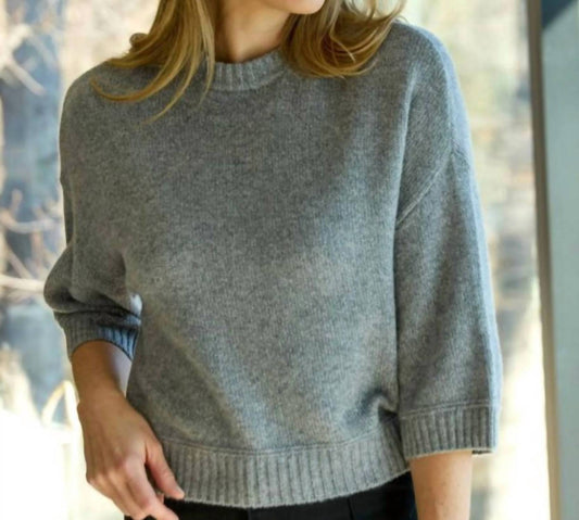 Alashan Cashmere - Sienna Elbow Sleeve Crew With Lurex Sweater