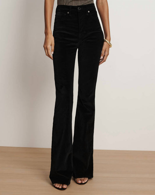 Veronica Beard - Beverly Velvet Skinny Flare Pants