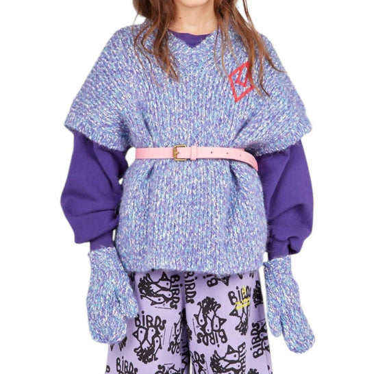 The Animals Observatory - Kid's Bat Knit Vest