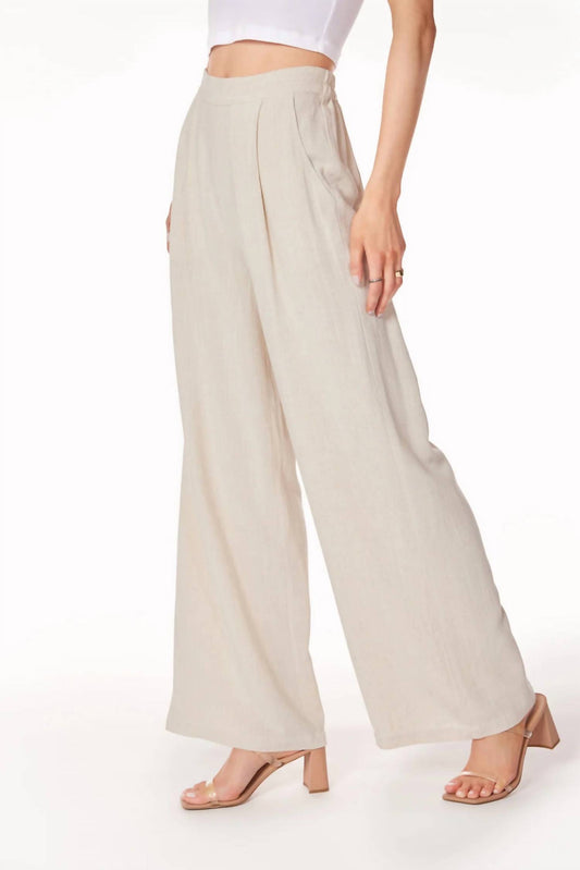 Bobi - Pleated Wide Leg Pant