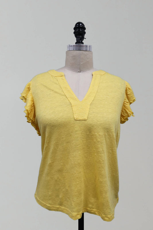 Paparazzi - Women's Double Ruffle Sleeve Top