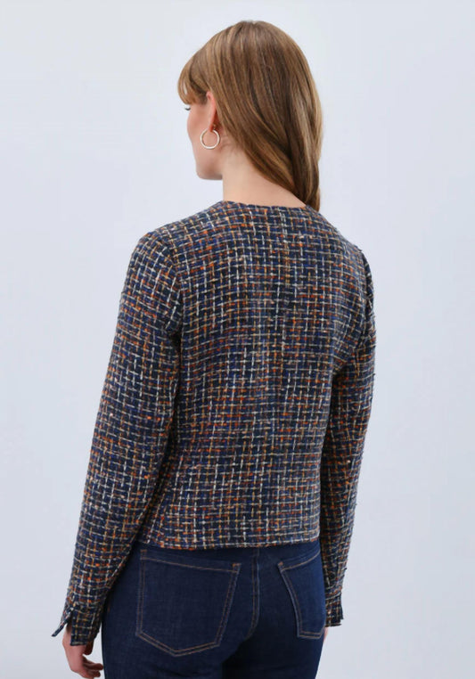 Fdj - Tweed Collarless Jacket