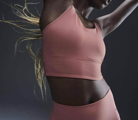 Nike - womens Zenvy Rib Light-Support Yoga Sports Bra