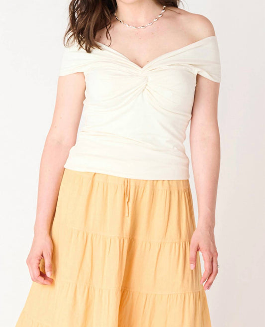 Dex - Off Shoulder Twist Top