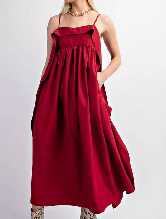 Gigio - Open Back Midi Dress