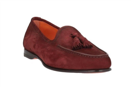 Santoni - Mens Andrea Tassel Suede Loafers
