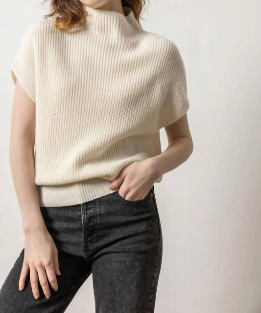 Lilla P - Ribbed Funnel Neck Sweater