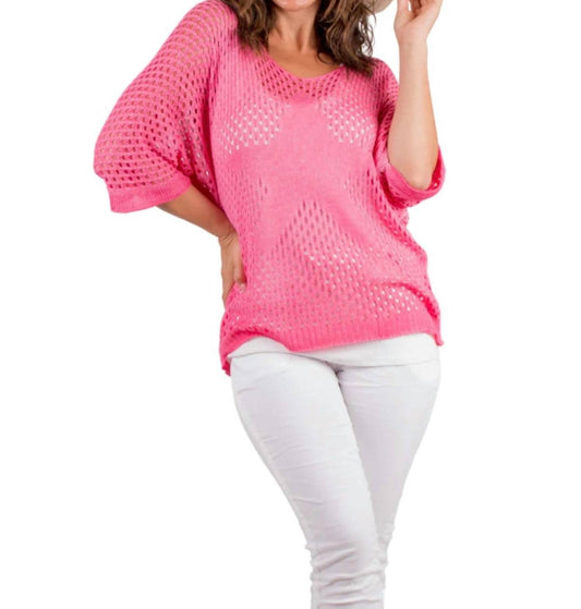 Gigi Moda - Knit Mesh Sweater