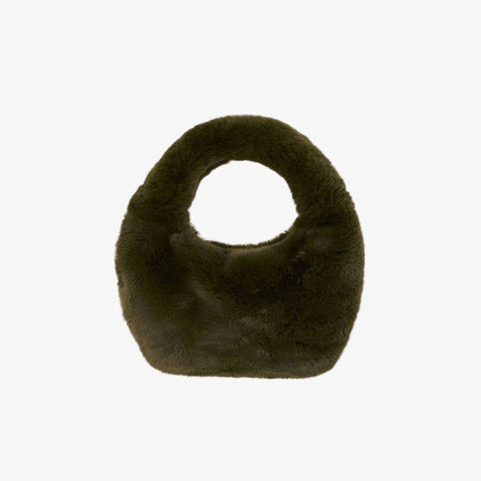 Lamarque - Women's Alix Mini Faux Fur Hobo Bag