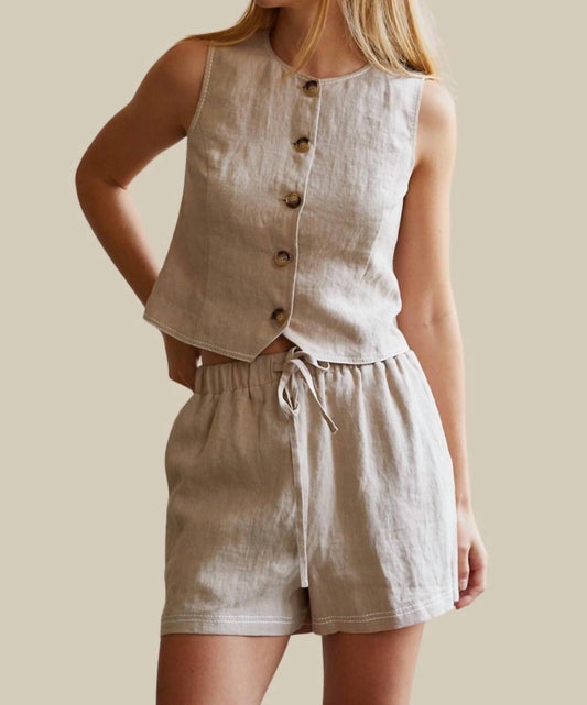 Crescent - Donnie Contrast Stitch Shorts