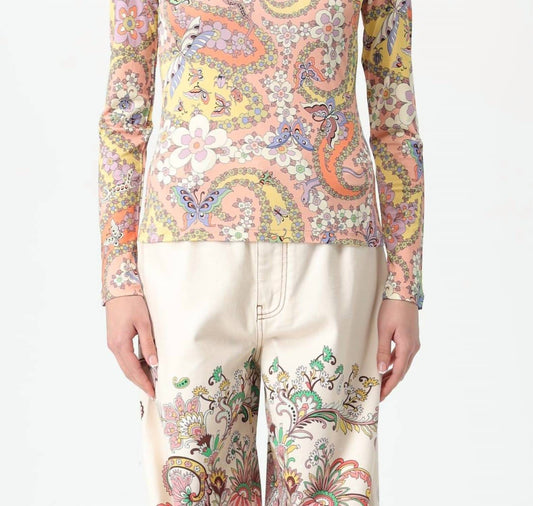 Etro - Paisley-print Long-sleeve Top