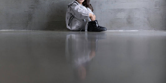 Omamimini - Terry Dress With Ruffled Yolk