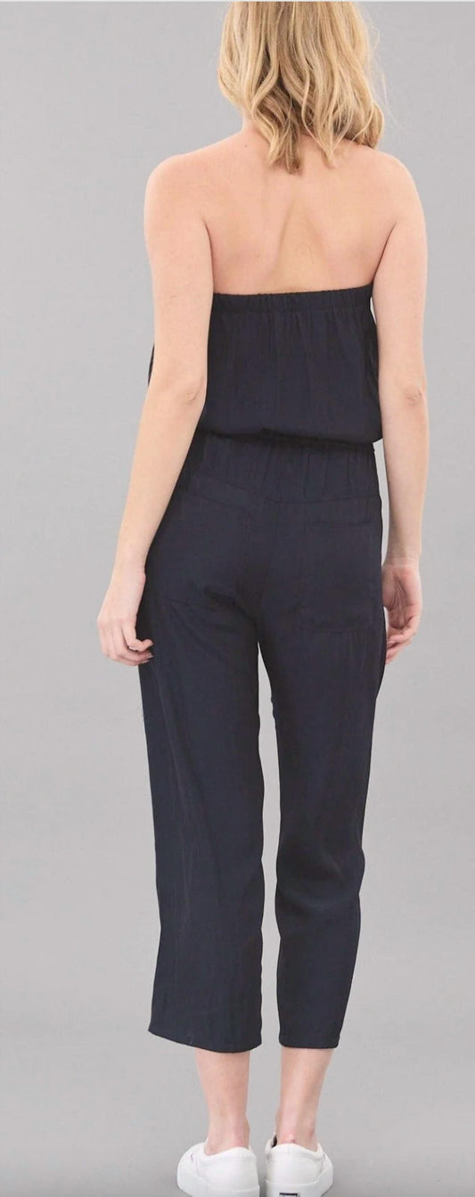 Lola & Sophie - Strapless D-Satin Jumpsuit