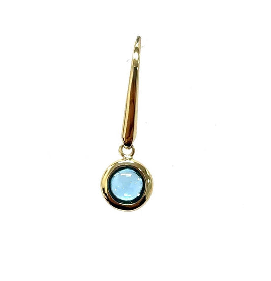 Aamiaa - Color Candy Collection Earrings With 5mm Round Swiss Blue Topaz