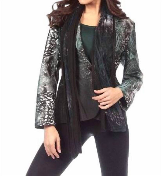 Angel - Paisley One-Button Blazer