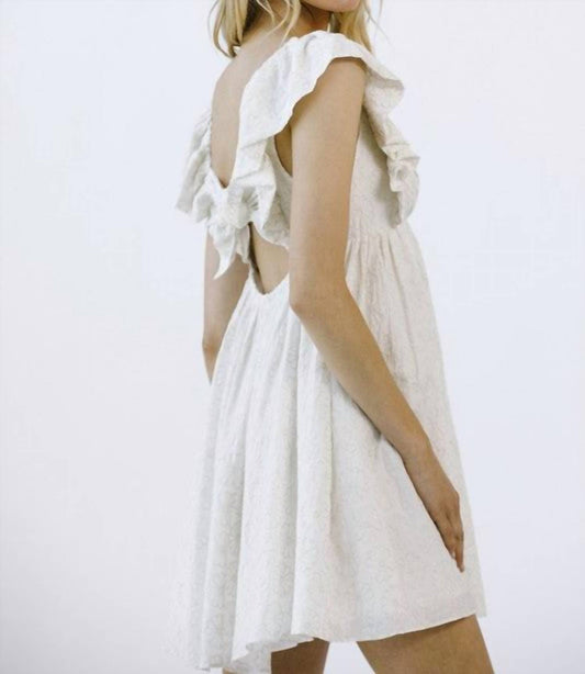 Storia - Embroidered Daisy Babydoll Dress