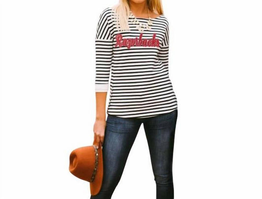 Gameday Couture - University of Arkansas Side Button Tunic