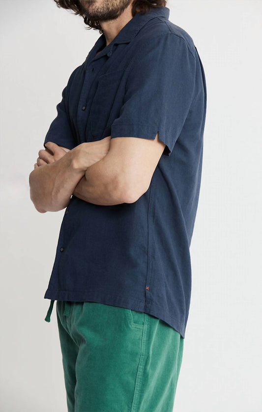 Jachs New York - Linen Suffolk Short Sleeve Camp Shirt