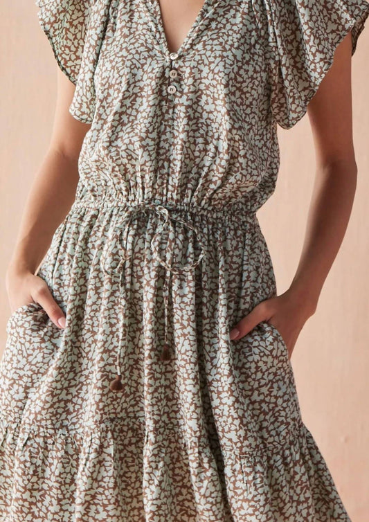 Omika - Cora Cap Sleeve Mini Dress