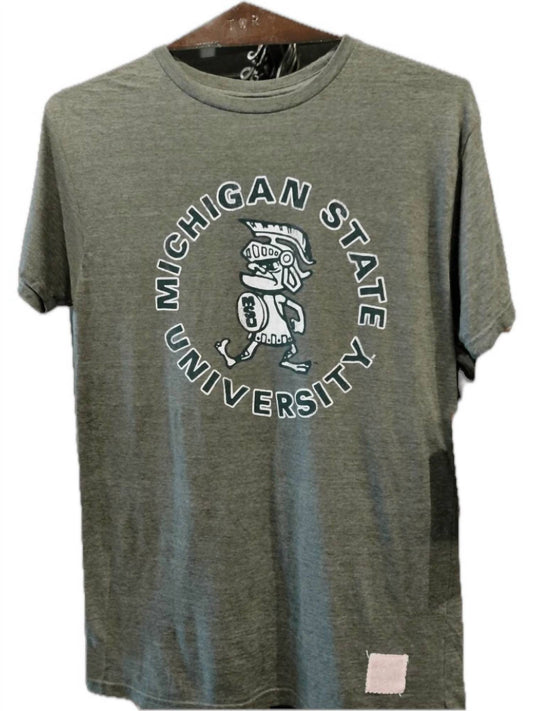 The Original Retro Brand - Men's Msu Round Logo Vintage Tee