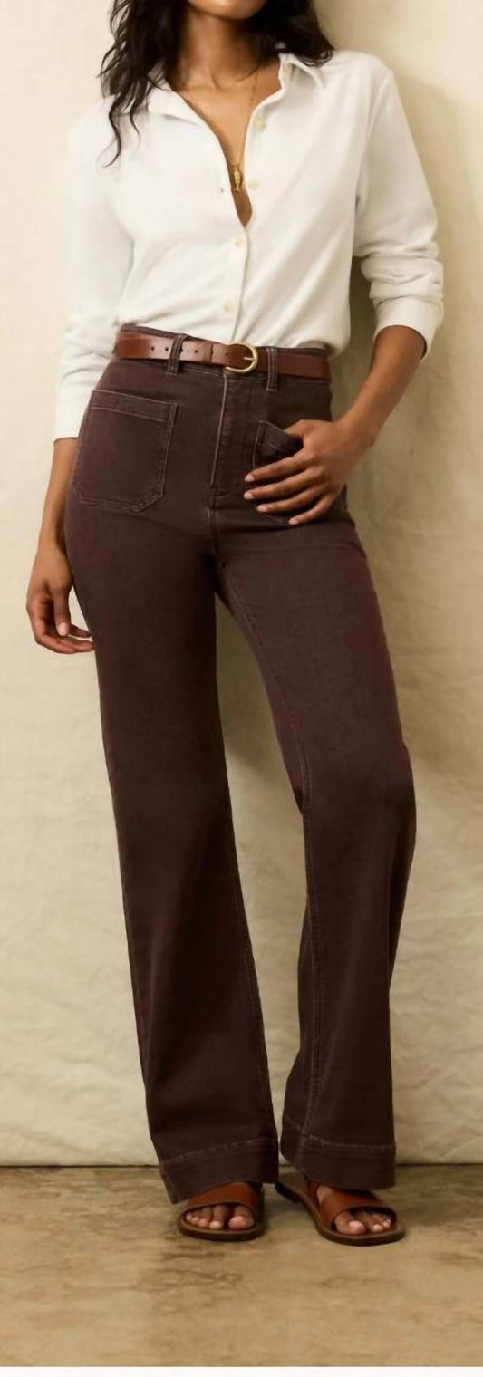 Faherty - Women's Stretch Terry Patch Pocket Pant