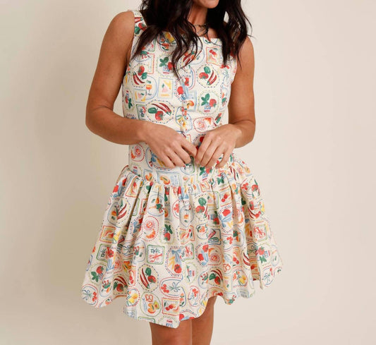 En Saison - Drop-waist Mini Dress