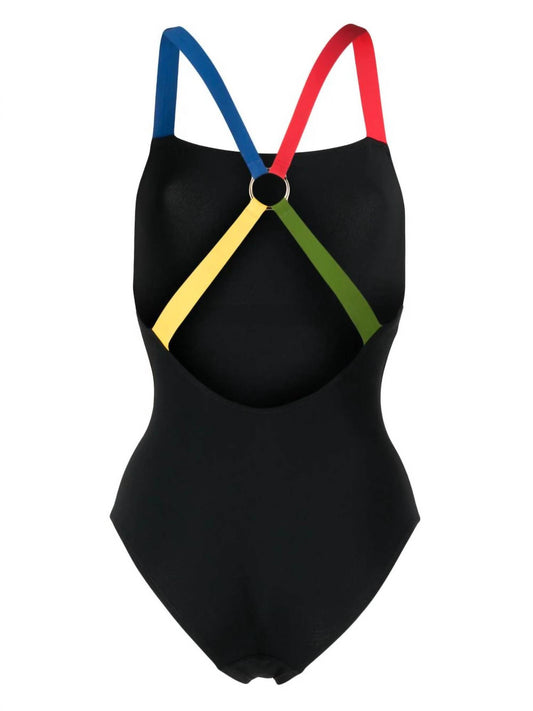 Colorblocked One-Piece Tank Swimsuit
